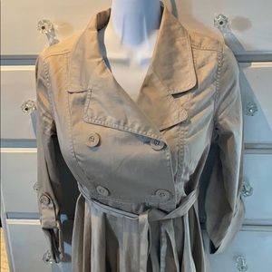 Nori Flair Skirt Trench Coat - Sz Small